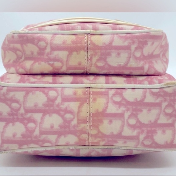Dior Pink and Cream Monogram trotter Crossbody Bag - Picture 4 of 8